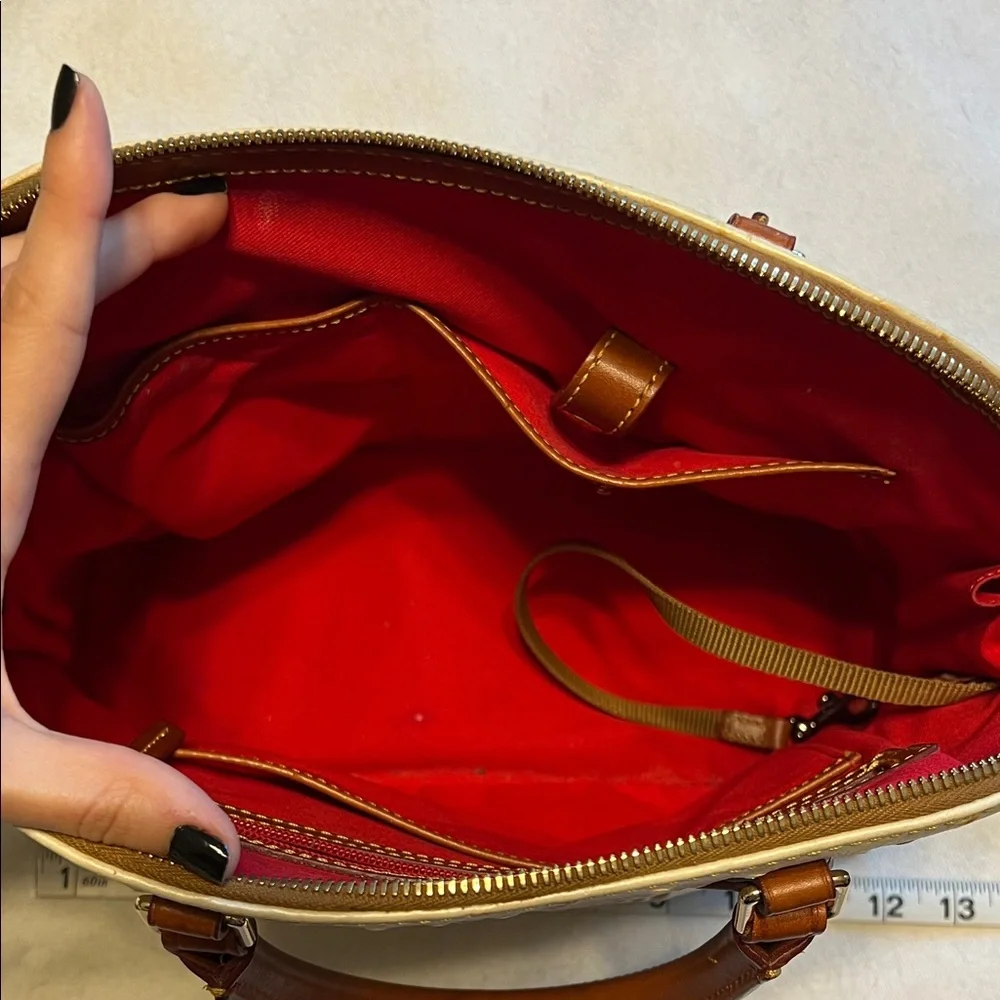 Dooney & Bourke ostrich zip zip satchel - Picture 5 of 10